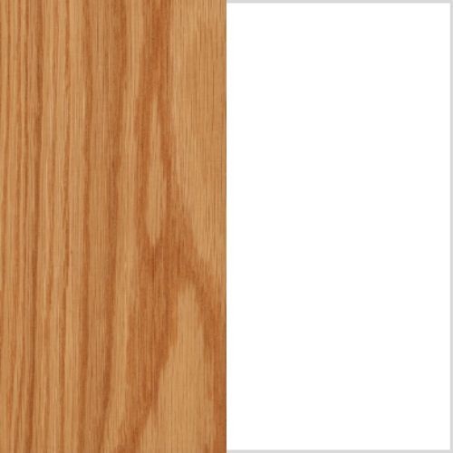 Realyn - White / Brown - Chair Side End Table - Insert Mirror