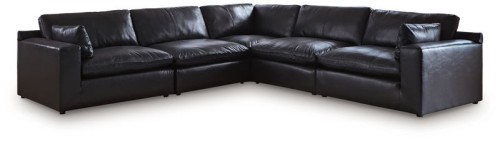 Emilia - 6-Piece Sectional - Black