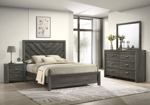Valor - Full 4 Piece Bedroom Set - Antique White