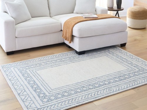 Azelhurst - Blue / Ivory / Gray - Medium Rug