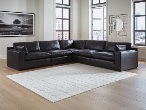Emilia - 6-Piece Sectional - Black