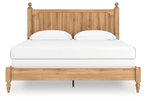 Aleaport - Warm Brown - King Panel Bed