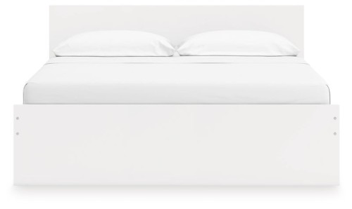 Onita - White - King Panel Platform Bed With Storage