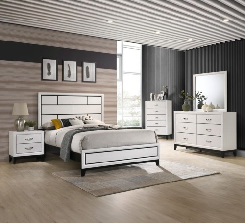 Akerson - Twin 4 Piece Bedroom Set - Gray