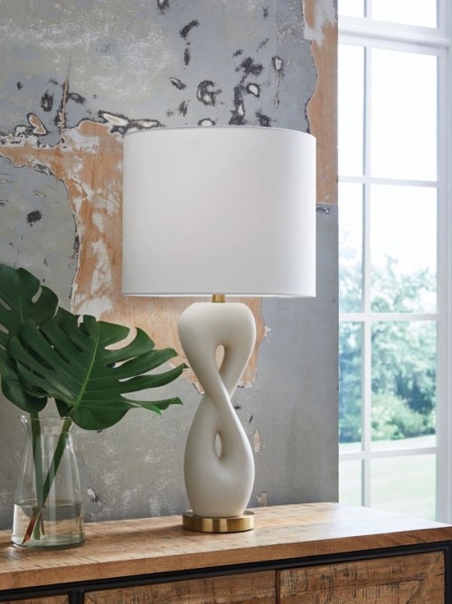 Judrich - White / Gold Finish - Poly Table Lamp