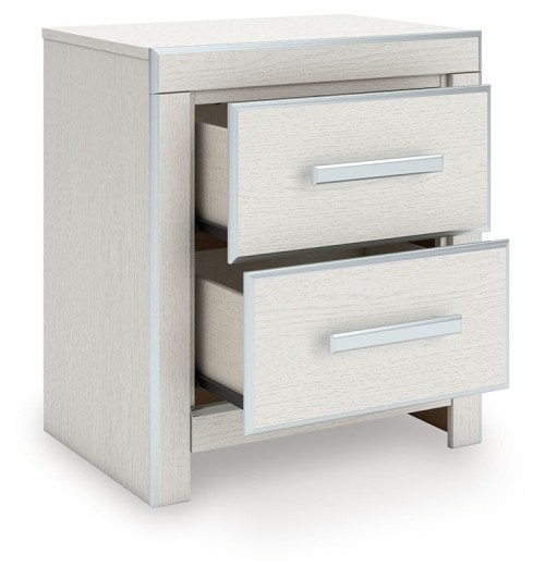 Zuraleus - White - Two Drawer Night Stand