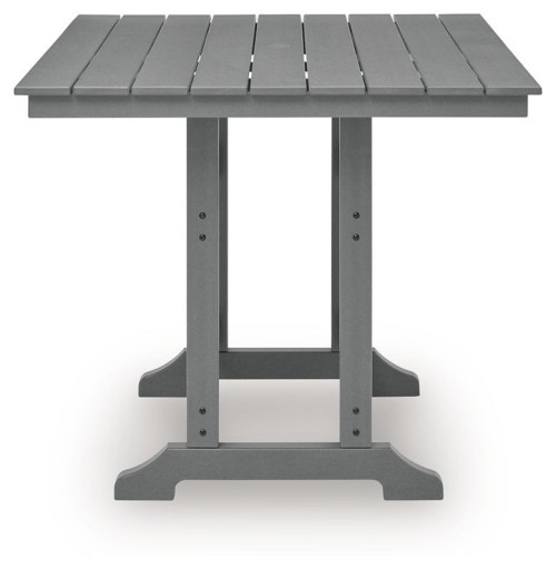 Sanctuary Beach - Square Counter Table With Umbrella Option - Dark Gray