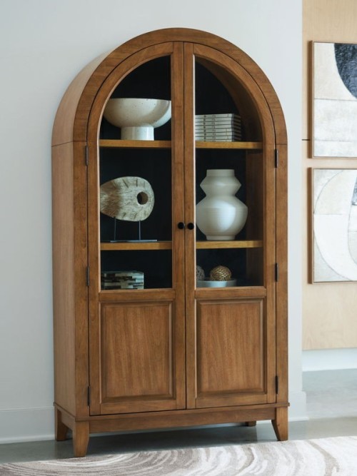 Dagandale - Natural / Black - Accent Cabinet