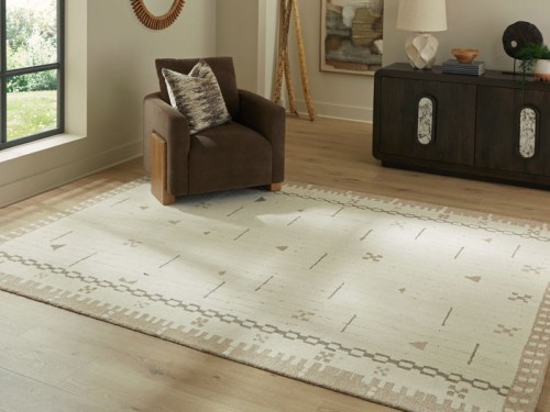 Dot - Cream / Brown / Taupe - Medium Rug
