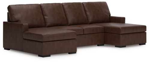 McDowlan - 3-Piece Sectional With Double Chaise - Coffee