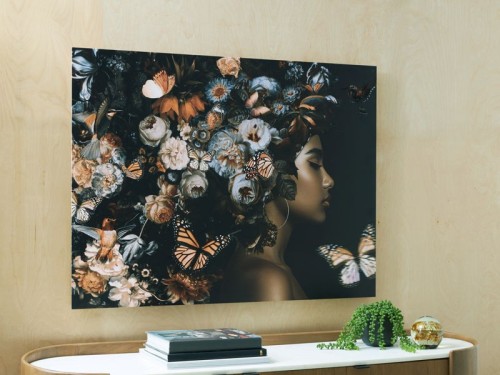 Valfer - Orange / Black / White - Wall Art