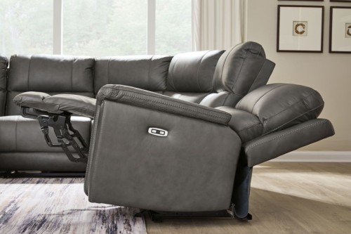 Bleckley - 6-Piece Power Reclining Sectional With LAF And RAF Recliners - Anchor