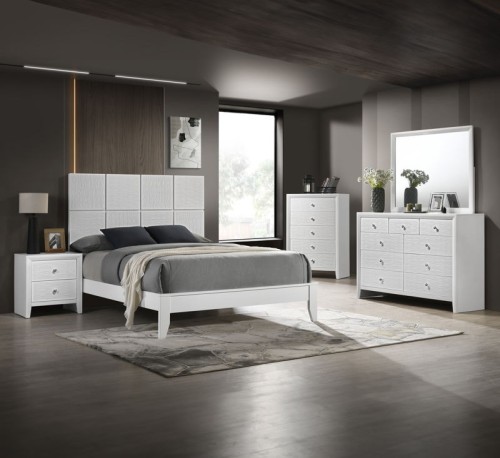 Denker - Full 4 Piece Bedroom Set - White