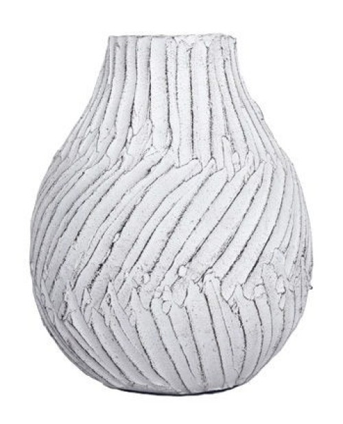 Shelvie - Distressed White - Vase - 10"