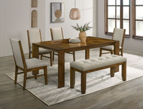 Hollister - 5 Piece Dining Room Set - Brown