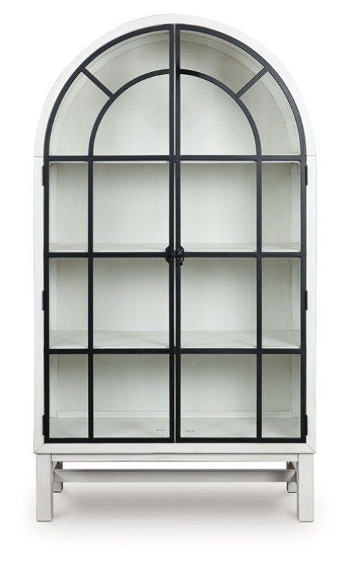 Greddinton - Black / Brown - Display Cabinet