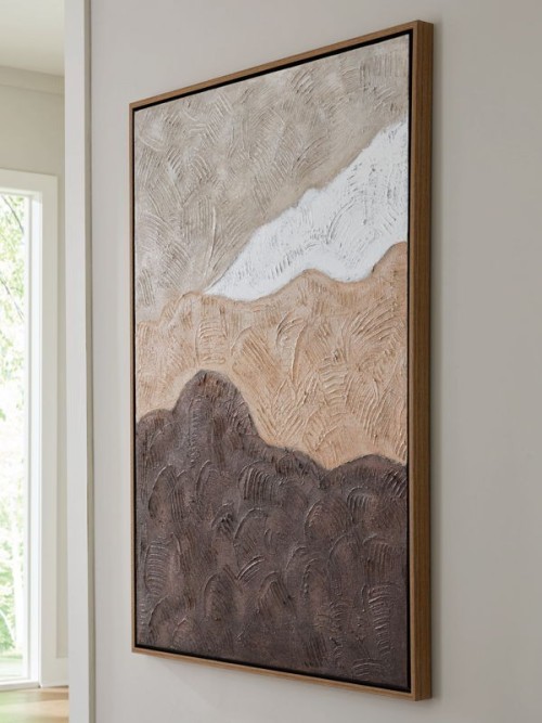 Fanthorne - Tan / Brown / White - Wall Art