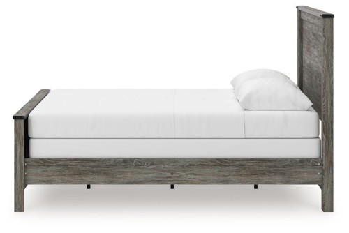 Frandern - Black / Gray - Queen Panel Bed