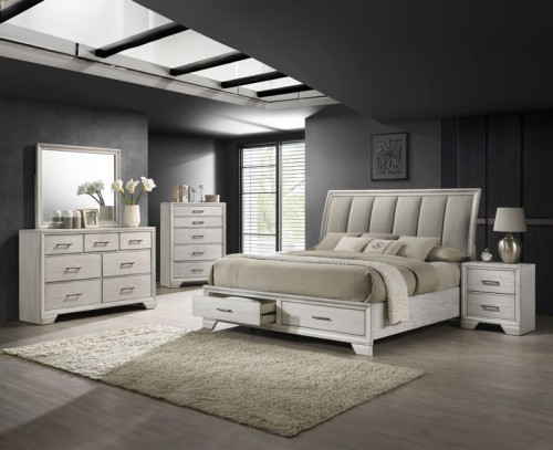 Jaymes - Queen 5 Piece Bedroom Set - Gray