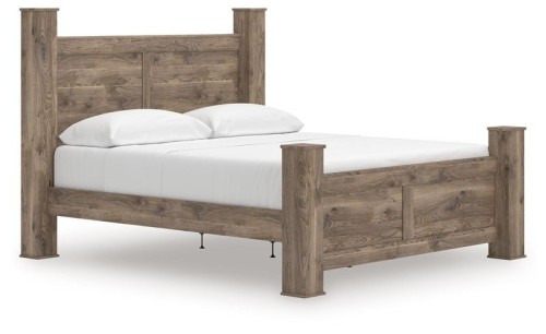 Rusticott - Brown - Queen Poster Bed