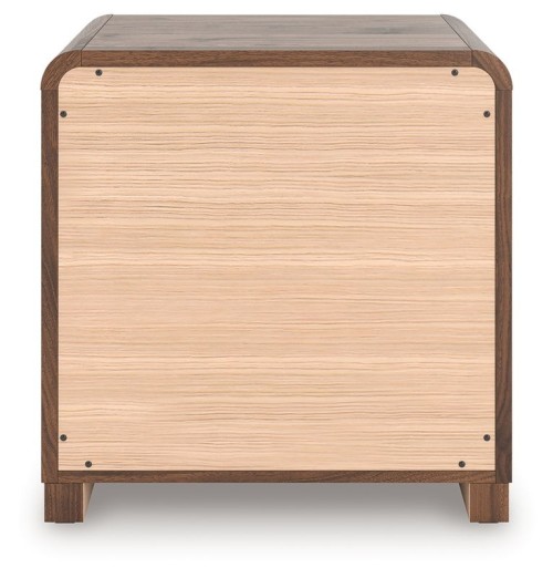 Fortlorn - Walnut Brown - Two Drawer Night Stand