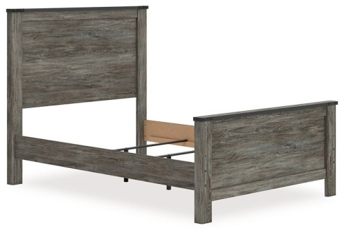 Frandern - Black / Gray - Queen Panel Bed