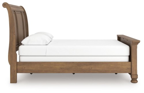 Feddinger - Medium Brown - King Sleigh Bed