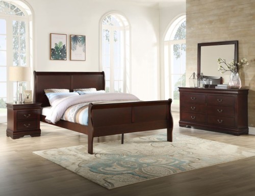 Louis Philip - Full 5 Piece Bedroom Set - Black