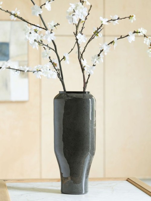 Kierlain - Gray / Black - Vase - 12.25'
