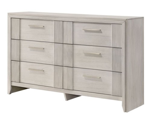 Carlton - Dresser & Mirror - White Mist