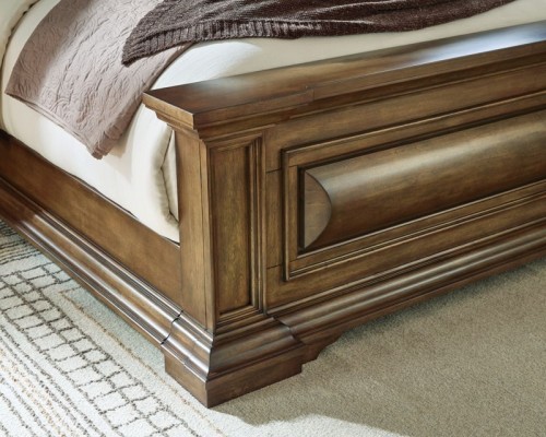 Frantanna - King Panel Storage Bed - Brown