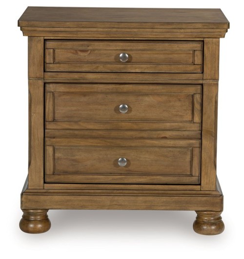 Feddinger - Medium Brown - Two Drawer Night Stand