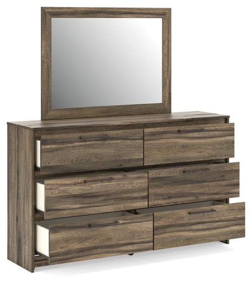 Elbrim - Brown - Dresser And Mirror