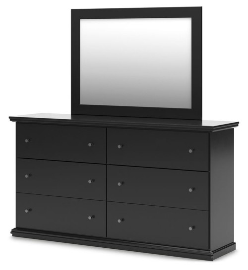 Maribel - Black - Dresser and Mirror