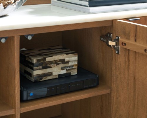 Fitzroy - Brown / White - Accent Cabinet