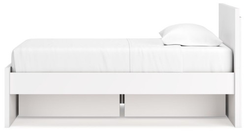 Onita - White - Queen Panel Platform Bed With 2 Side Storage