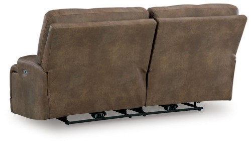 Beckley Place - Earth - 2 Seat Power Reclining Sofa With Adjustable Headrest