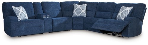 Acklen Place - Pewter - 3-Piece Power Reclining Sectional With LAF Power Reclining Back Chaise