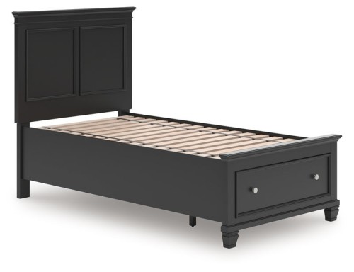 Lanolee - Black - Twin Panel Bed