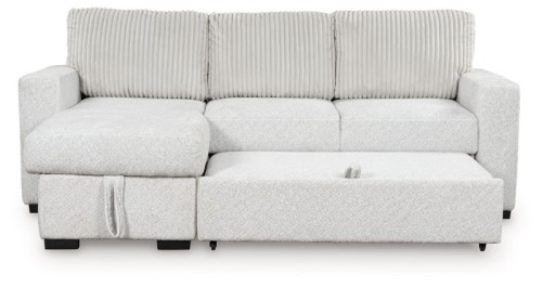 Wohlen - Alloy - 2-Piece Sectional With Pop Up Sleeper And LAF Corner Chaise