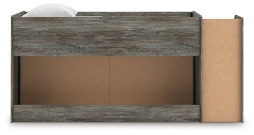 Frandern - Gray - Twin Loft Bed With Drawer Storage