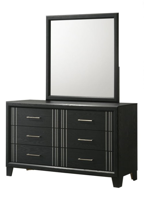 Charlie - Dresser & Mirror - Charcoal