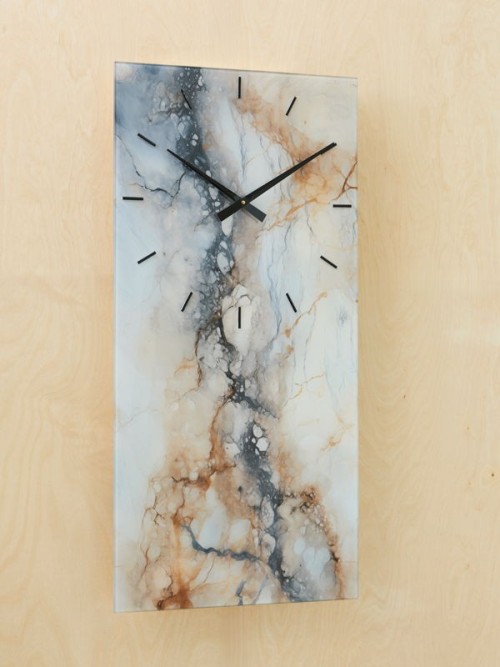 Teague - Black / Gold Finish - Wall Clock