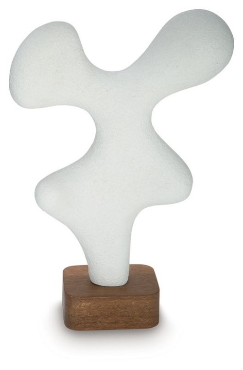 Lavarsen - White / Brown - Sculpture - 25.75"