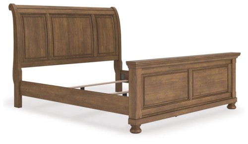 Feddinger - Medium Brown - King Sleigh Bed