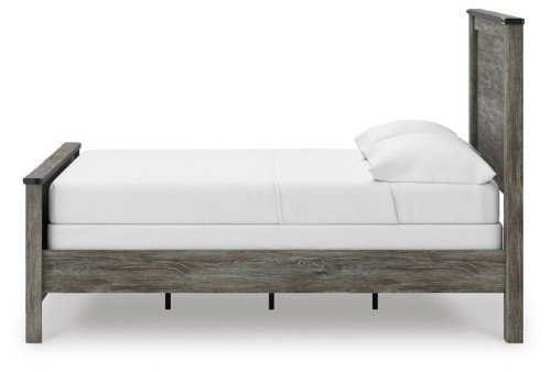 Frandern - Black / Gray - Queen Panel Bed
