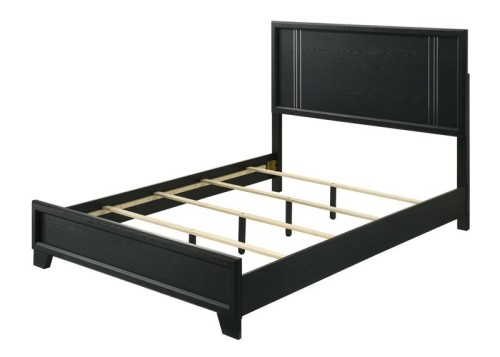 Charlie - Full 5 Piece Bedroom Set - Charcoal