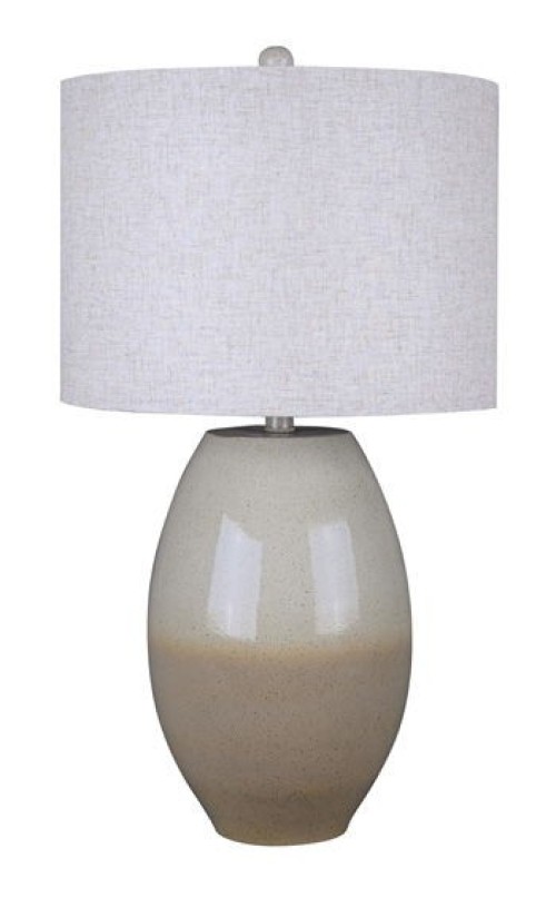 Linas - Cream / Beige - Metal Table Lamp