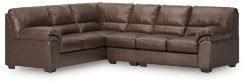WillowBend - Umber - 3-Piece Sectional With LAF Sofa With Corner Wedge