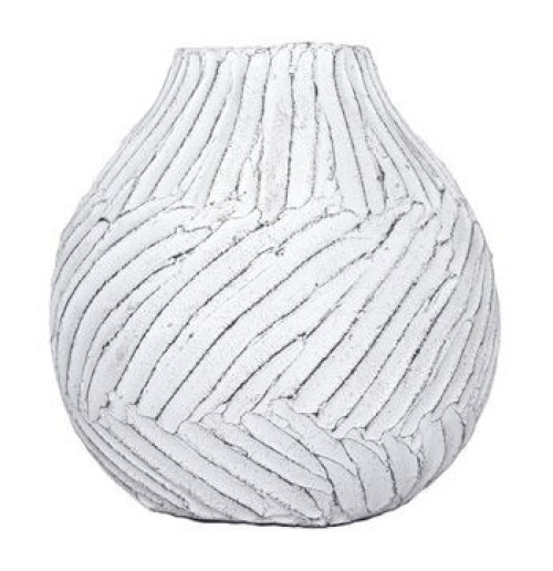 Shelvie - Distressed White - Vase - 10"